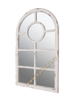 Арочное зеркало в раме с кругом