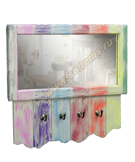 Настенная вешалка с зеркалом