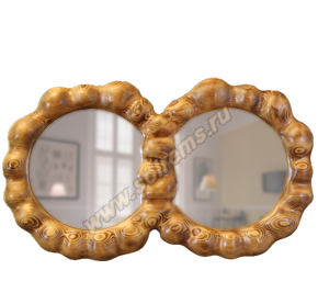 Зеркало в раме "Два кольца"
