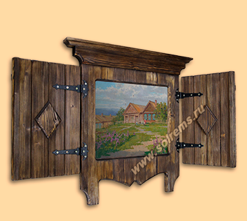 Рама-окно со ставнями