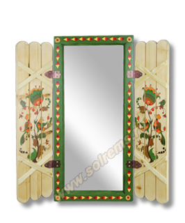 Зеркало-окно "Борецкие мотивы" со ставнями