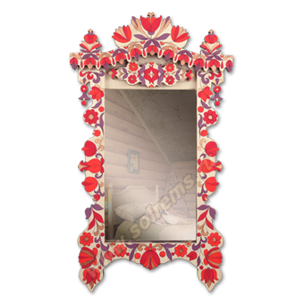 Зеркало в расписной раме "Краса Севера"
