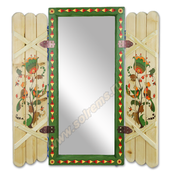 Зеркало в раме со ставнями "Борецкие мотивы"