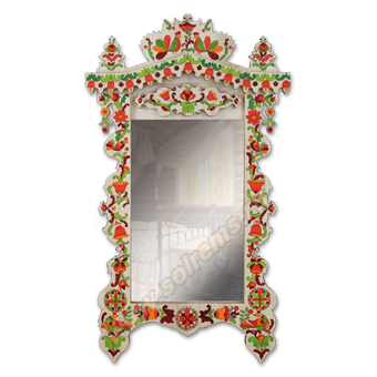 Зеркало в расписной раме "Узоры Русского Севера"
