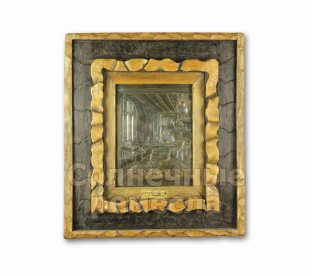 Картина-чеканка "Святой Иероним в келье"