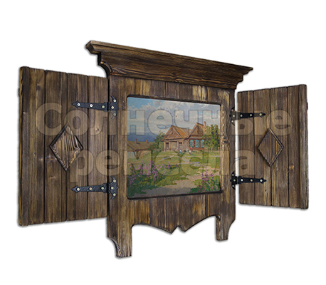 Рама-окно со ставнями