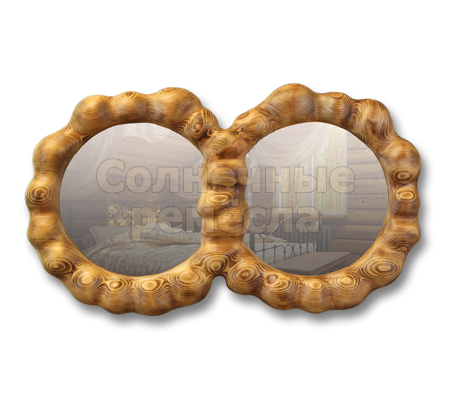Зеркало в раме "Два кольца"